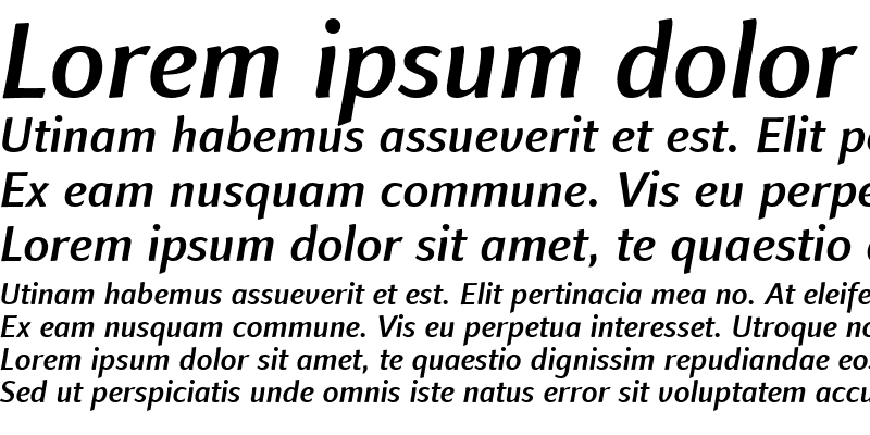 Sample of LTFinnegan Medium Italic