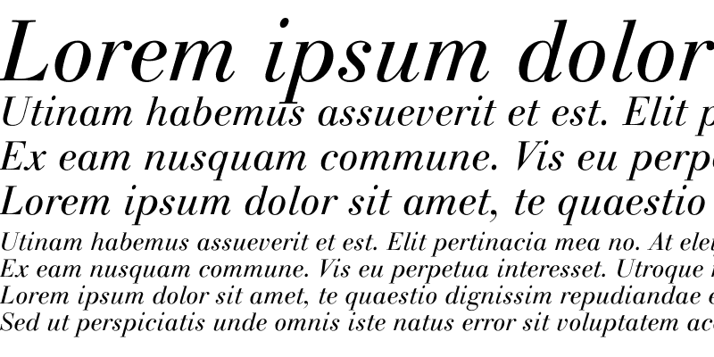 Sample of LTGianotten Light Italic