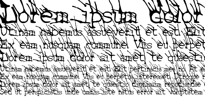 Sample of LTGrassy Bold