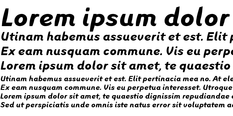 Sample of LTInagur Bold Italic