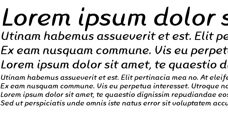 Sample of LTInagur Italic