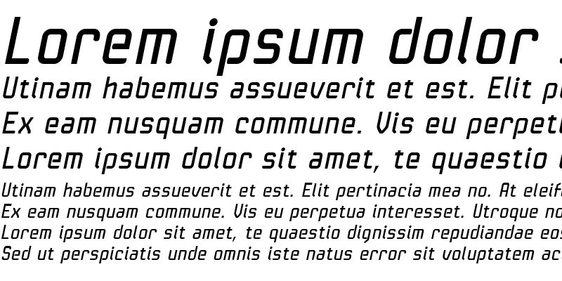 Sample of LTKaliber Italic