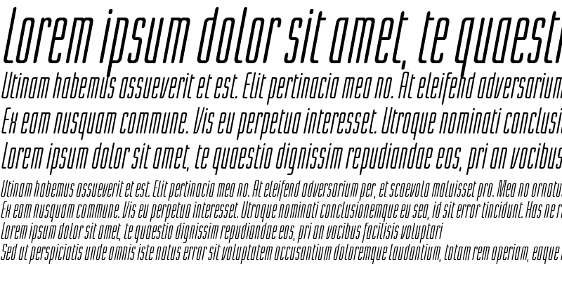 Sample of LTLichtwerk Italic