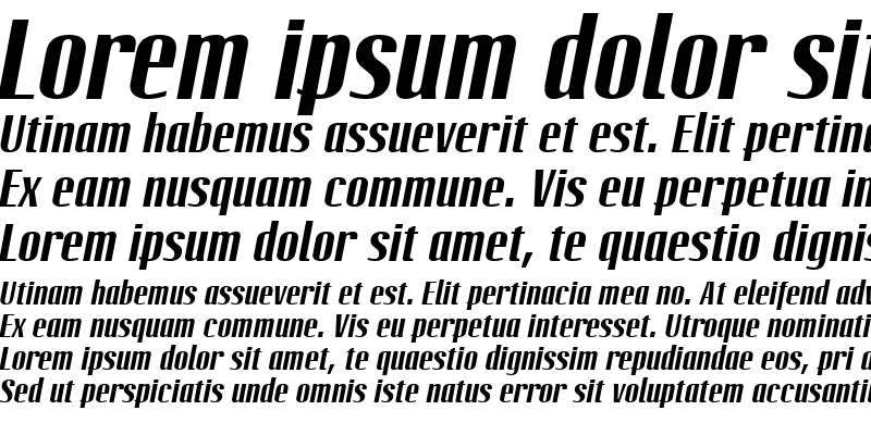 Sample of LTOctane BoldItalic