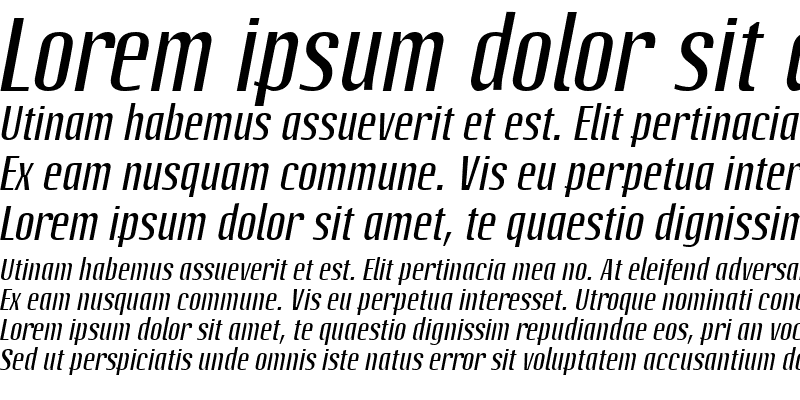 Sample of LTOctane Italic