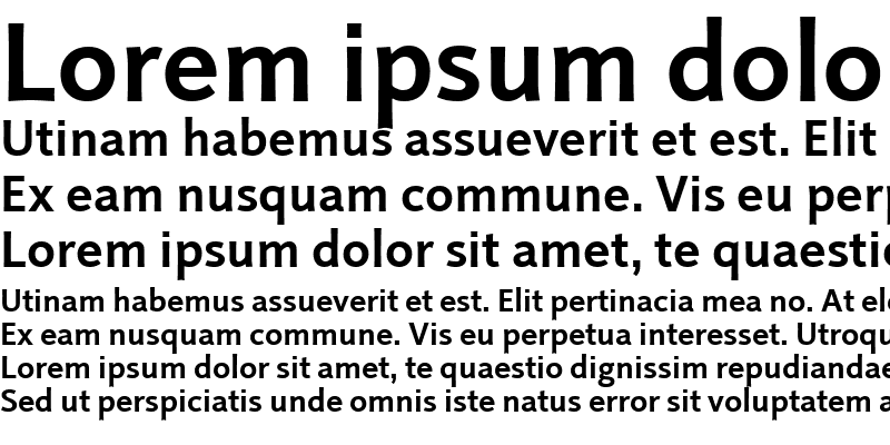 Sample of LTProjekt Bold