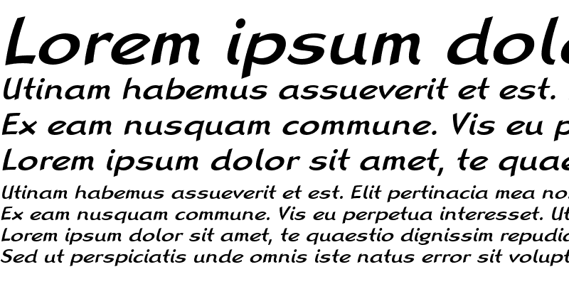 Sample of LTRana Medium Italic