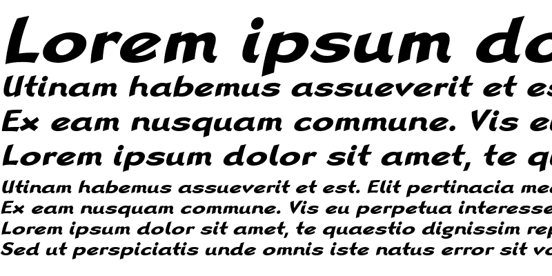 Sample of LTRana Regular Bold Italic