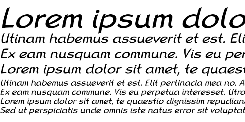 Sample of LTRana Regular Italic