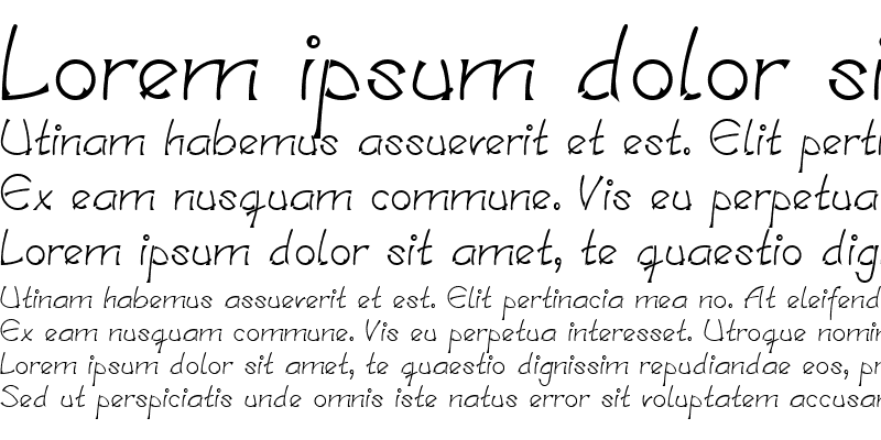 Sample of LTSalamander Regular Bold