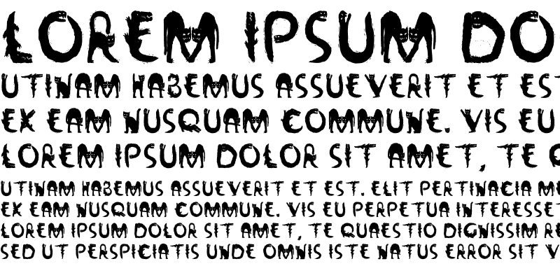 Sample of LTWildfont