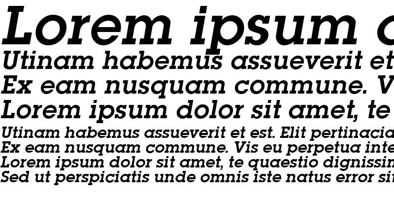 Sample of Lubalin Graph Demi Italic