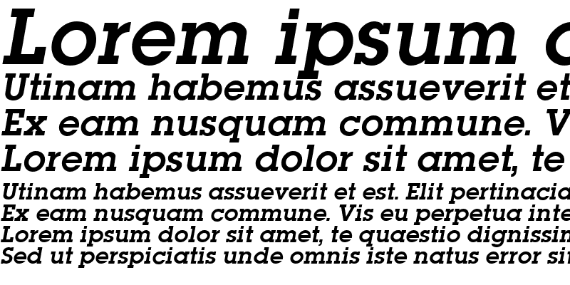 Sample of Lubalin Italic