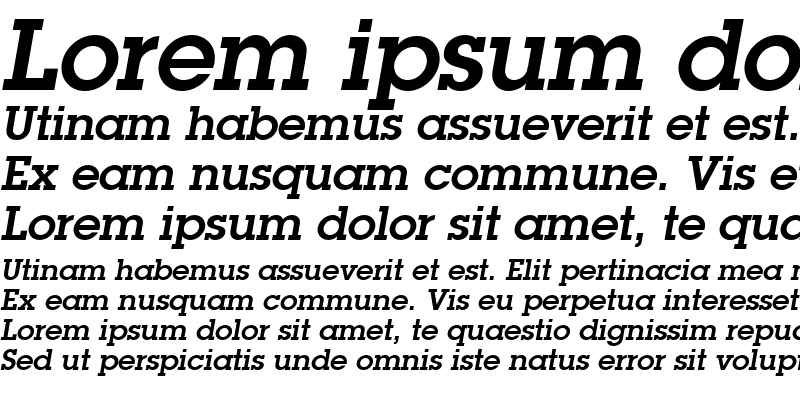 Sample of LubalinGraph LT Bold Italic