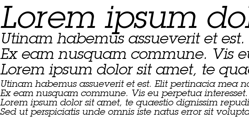 Sample of LubalinGraph LT Italic