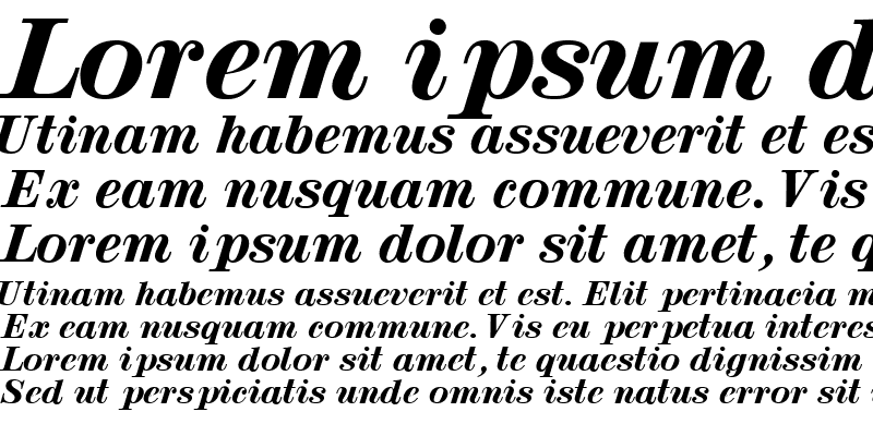 Sample of LuciaDisplaySSK Italic