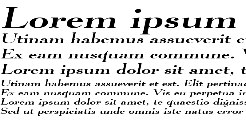 Sample of Luciano Extended Italic