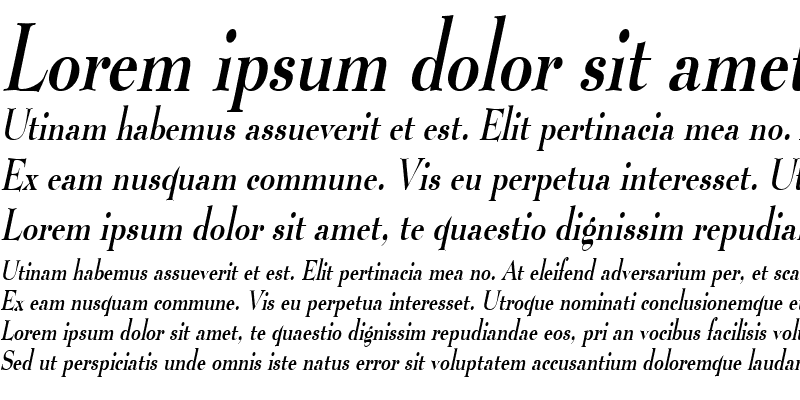 Sample of Luciano Thin Italic