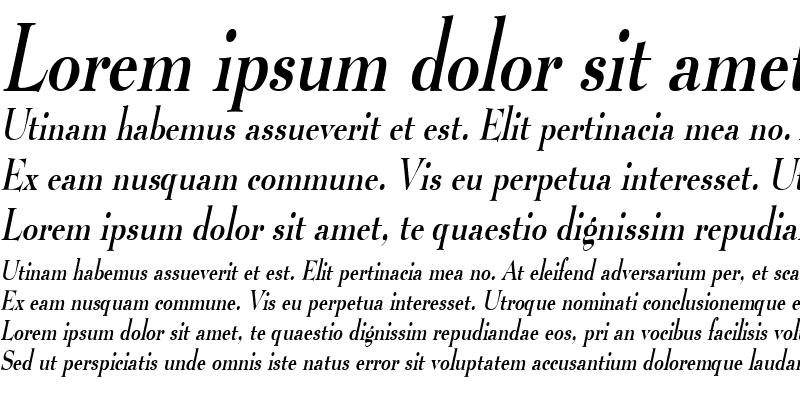 Sample of LucianoThin Italic