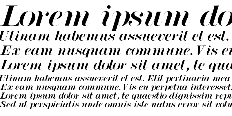 Sample of LuciaSSK Italic