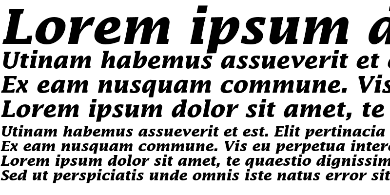 Sample of Lucida Bold Italic