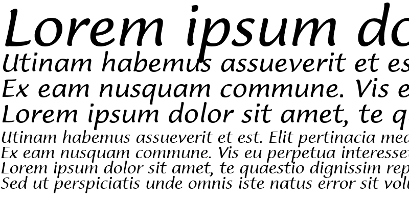 Sample of Lucida Casual CE Italic