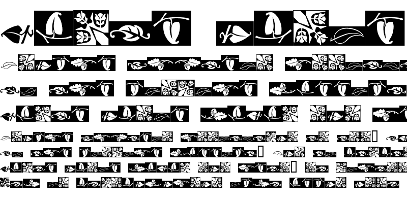 Sample of Ludlow Dingbats