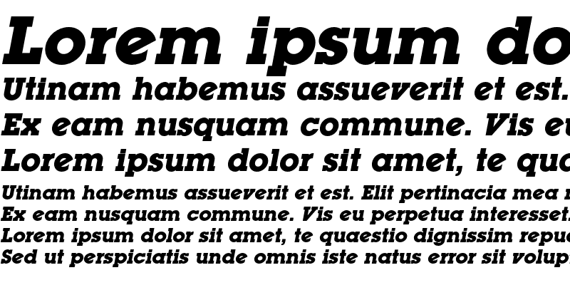 Sample of LugaAdC Bold Italic