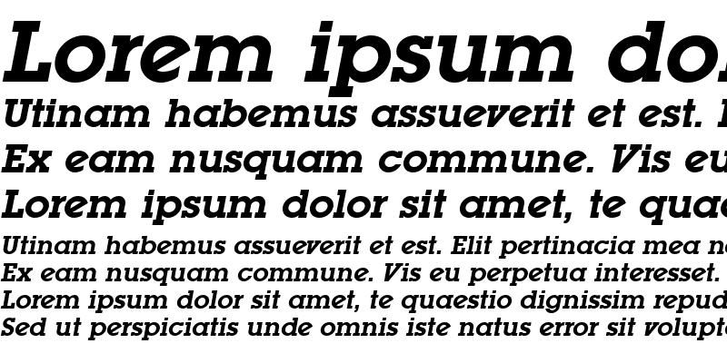 Sample of LugaBookAd SemiBold Oblique