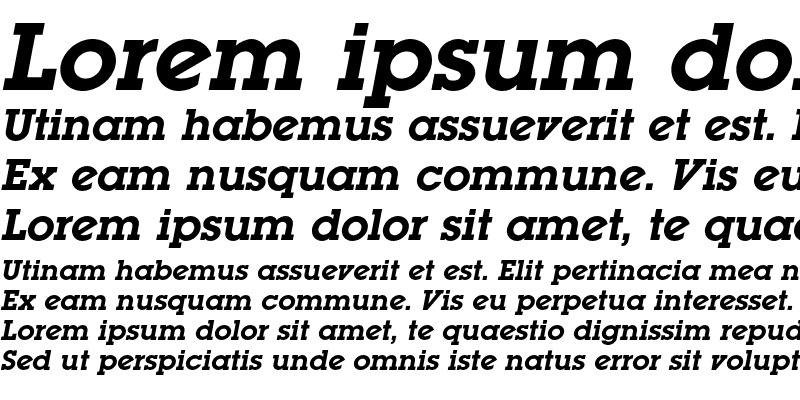 Sample of LugaBookAdC Bold Italic