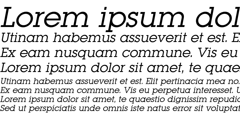 Sample of LugaBookC Italic