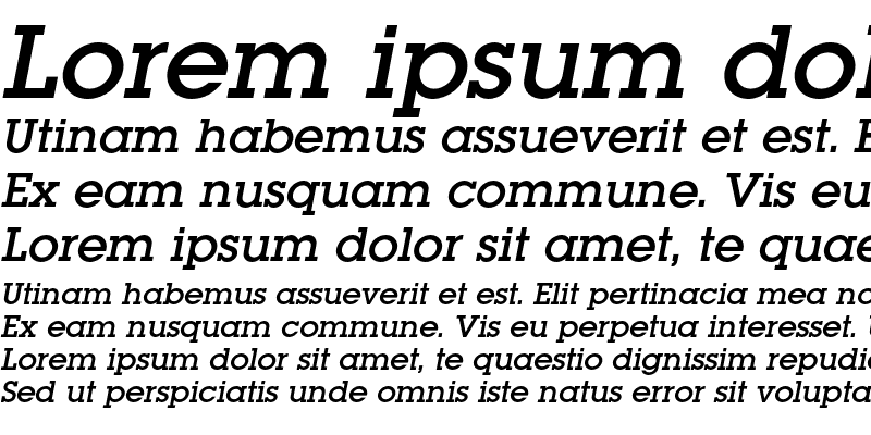Sample of LugaC Italic