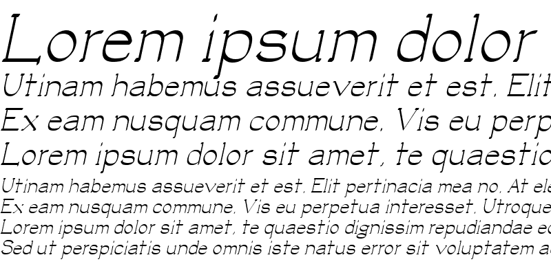 Sample of Luisa Italic