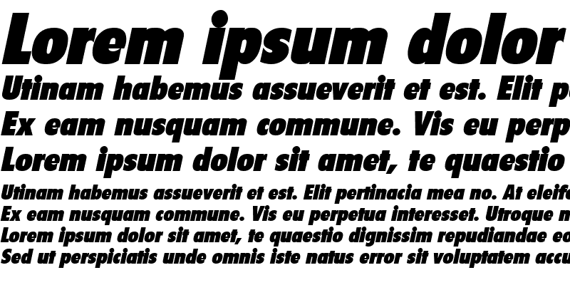 Sample of LuisBecker-Black Italic