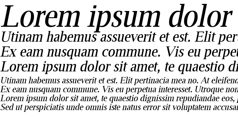 Sample of Luxi Serif Oblique