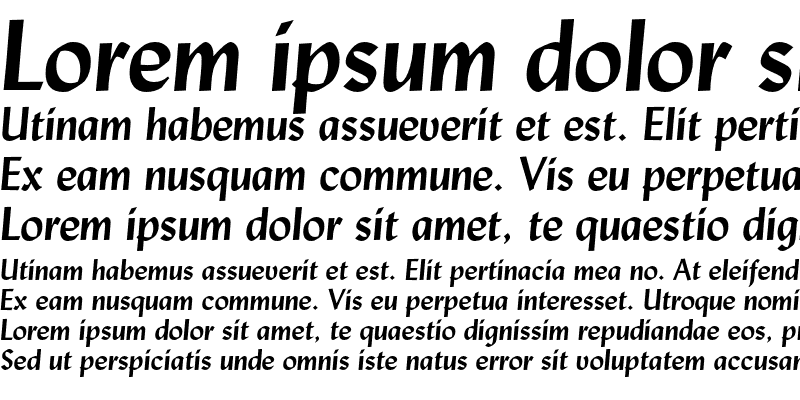 Sample of Lydian Bold Italic