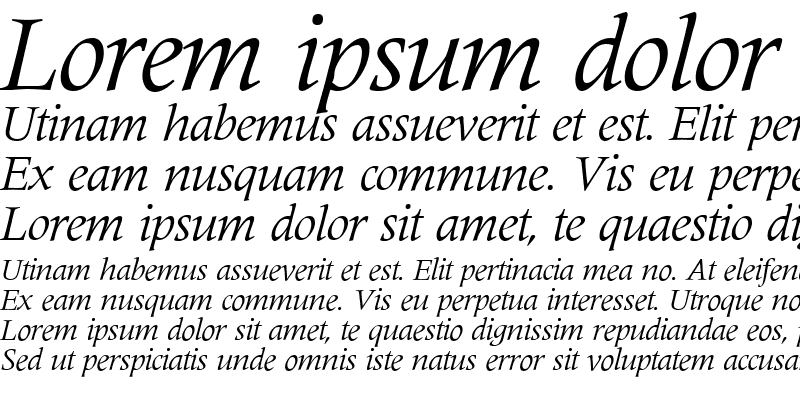 Sample of M690-Roman Italic