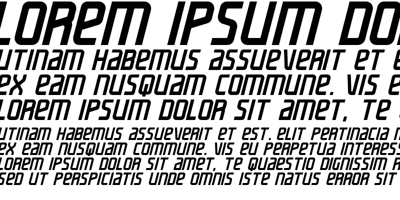 Sample of maass slicer Italic