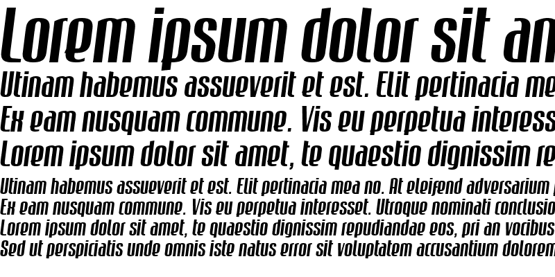 Sample of Mabella Italic