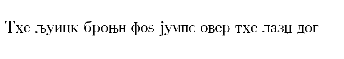 Preview of Macedonian Bodoni Normal
