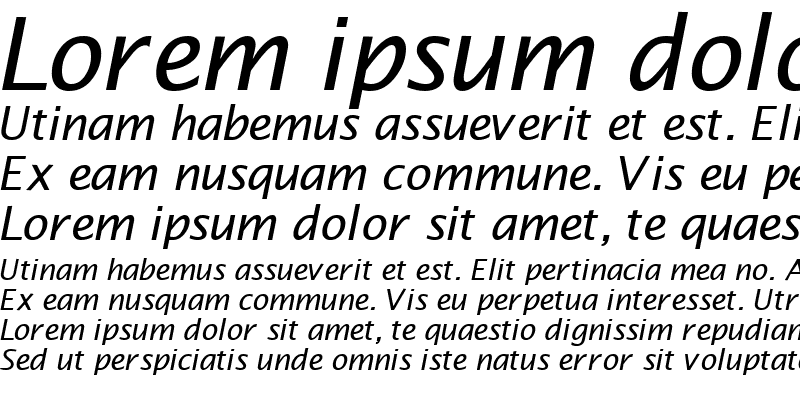 Sample of MachadoSansSSK Italic