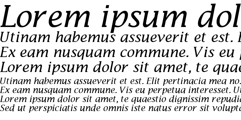 Sample of MachadoSSK Italic