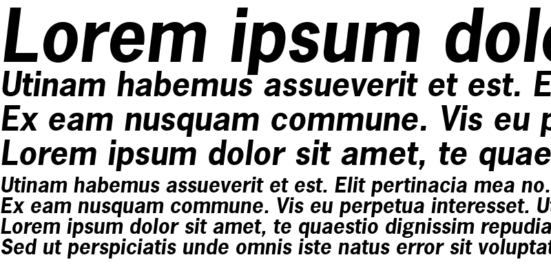 Sample of Macro SSi Bold Italic