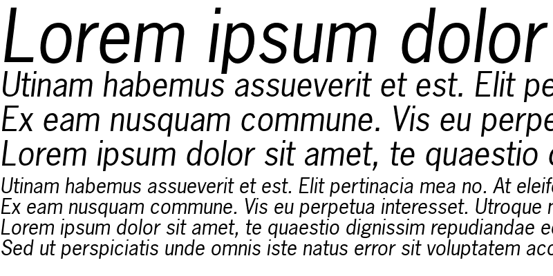 Sample of Macro SSi Italic
