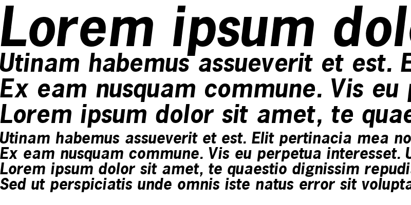 Sample of MacroBlackSSK Bold Italic