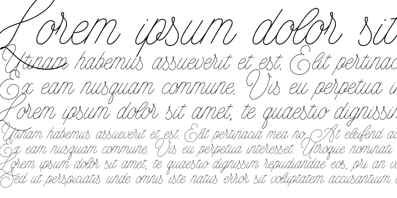 Sample of MADE Florence Script