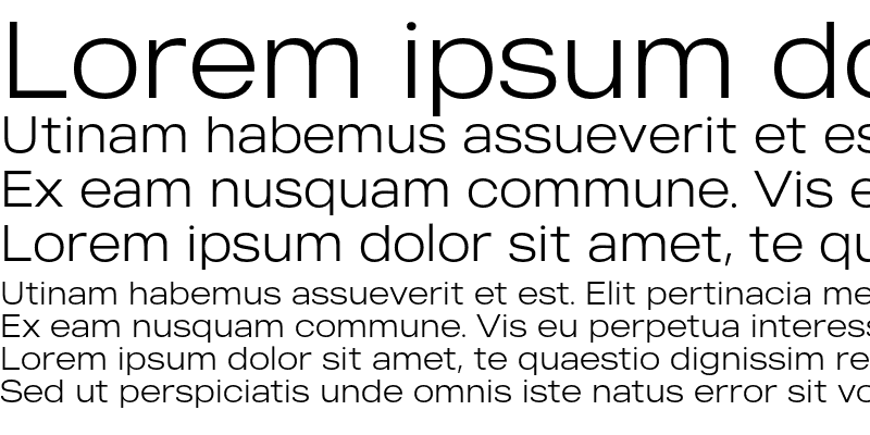 Sample of MADE Outer Sans Thin