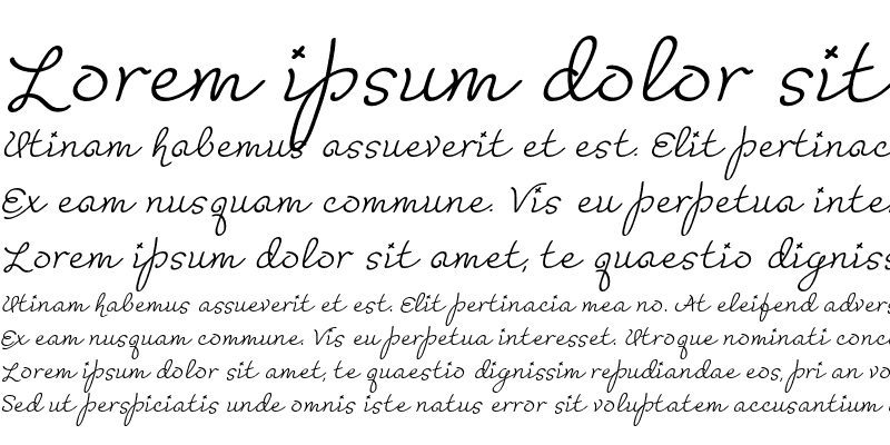 Sample of Madeleine Script