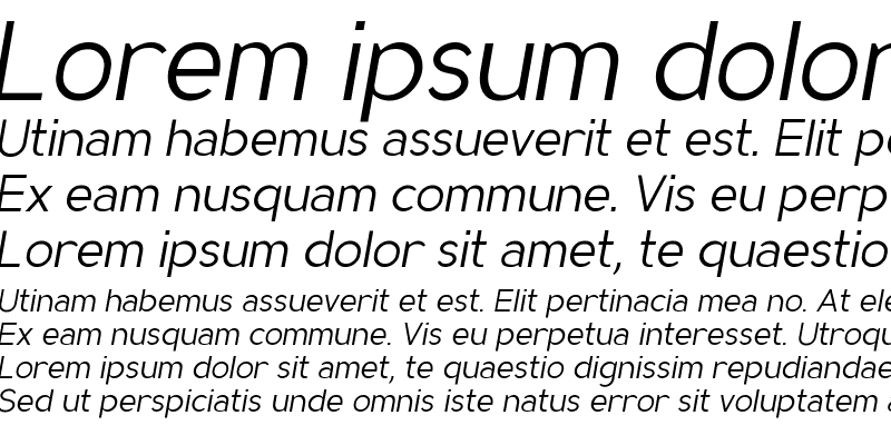Sample of MadeynSans Light Italic