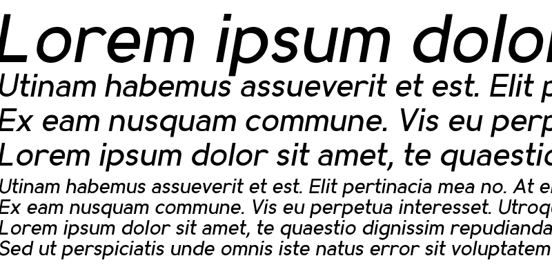 Sample of MadeynSans Regular Italic